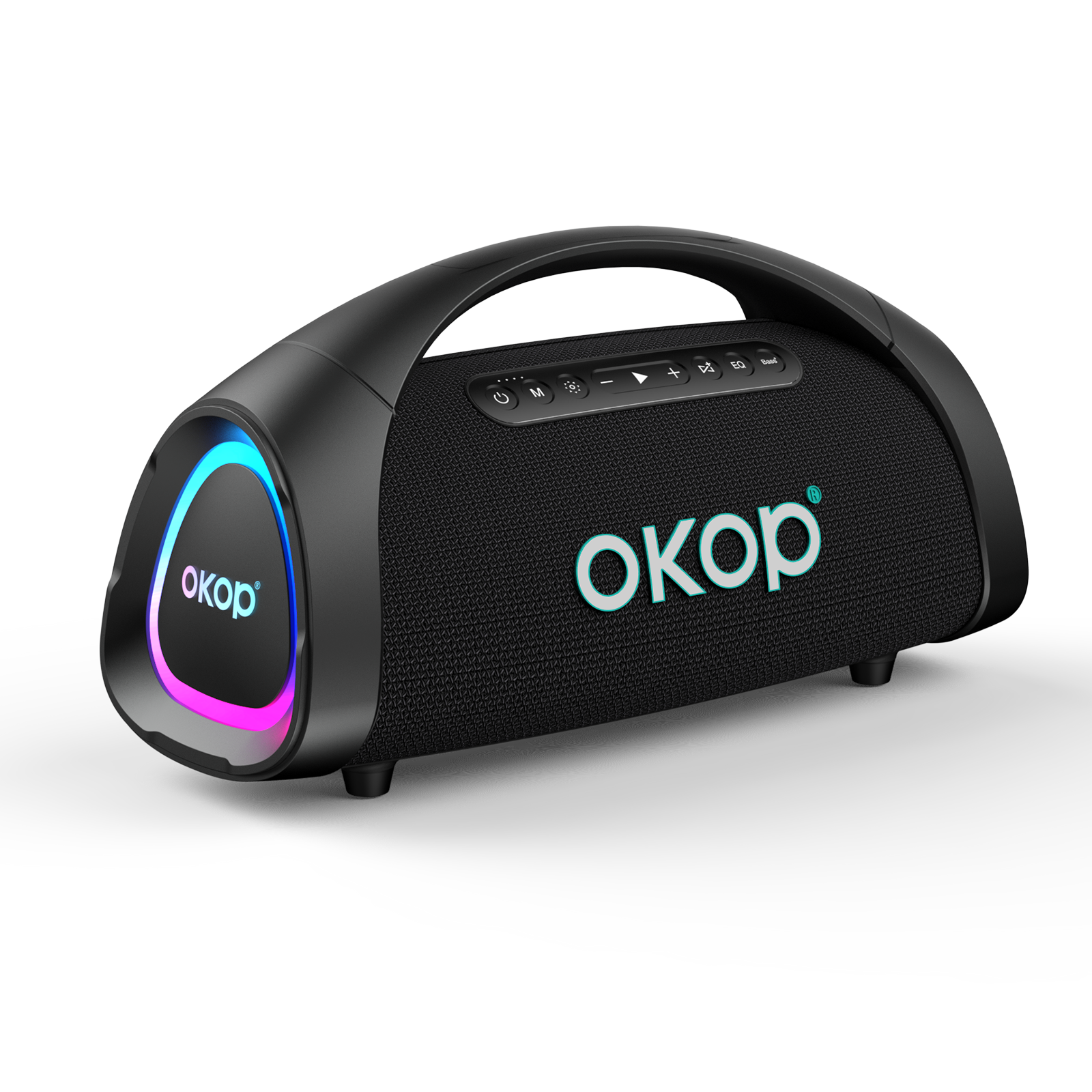KP-8013 Haut-parleur Bluetooth portable le mieux vendu avec poignée basse lourde subwoofer RGB Ambie