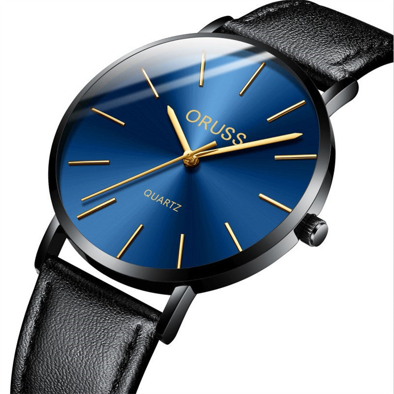 Montre de ceinture ultra-mince de luxe pour homme