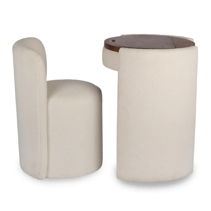 All-in-one Flip-top Storage Table de Vanité multifonctionnelle et tabouret