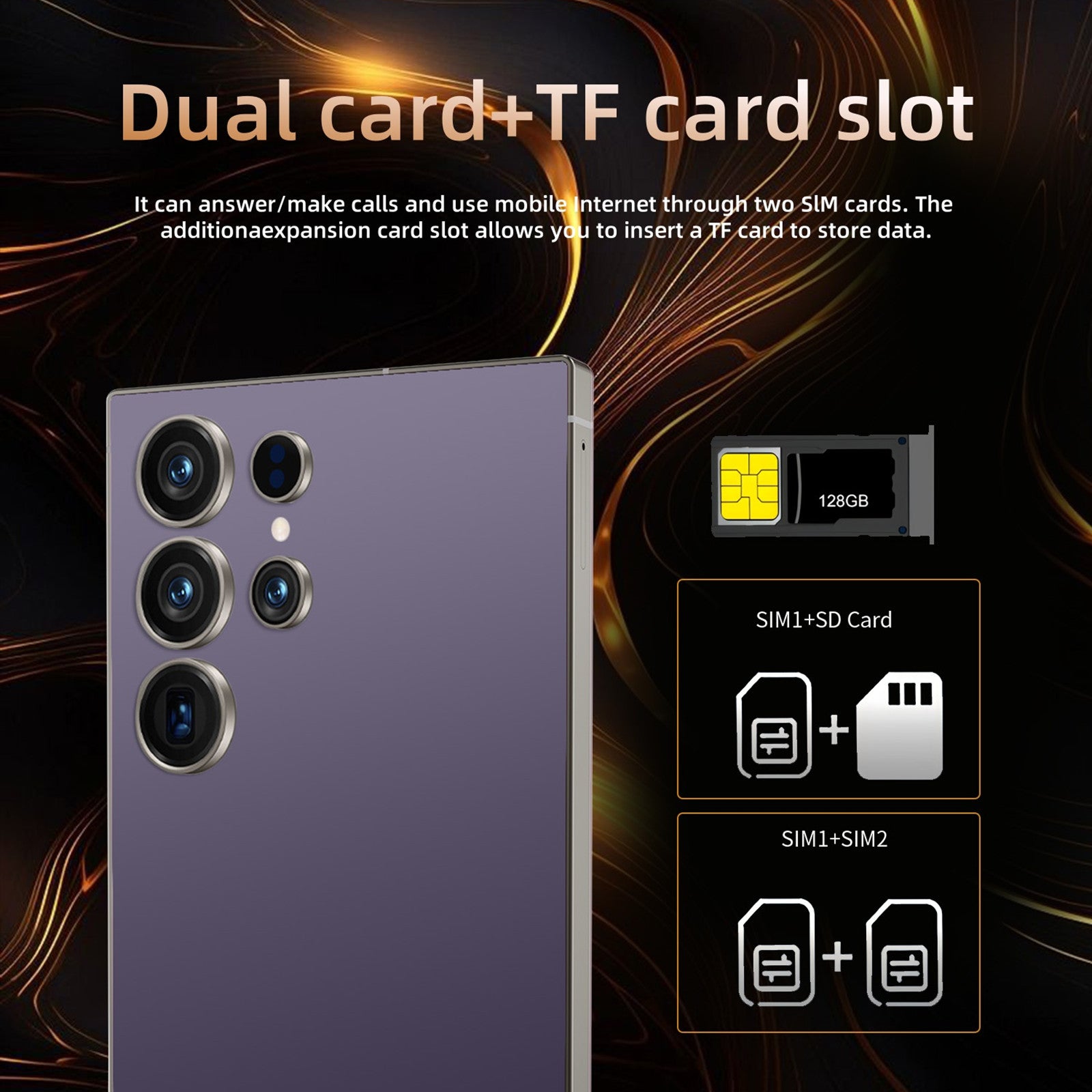 C25 Smartphone de téléphone non verrouillé 8 Go 256 Go Android14.0 6800mAh 6.8inch 5G