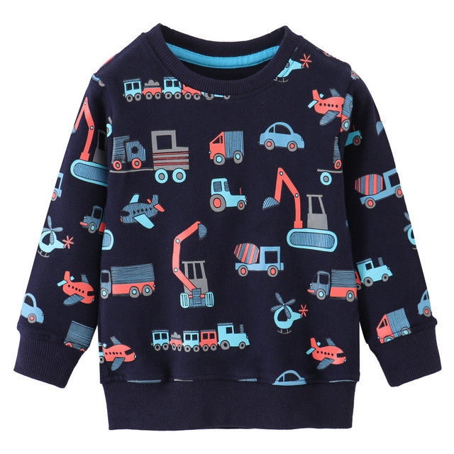 Jumping Meters Arrivée Sweatshirts de dessin animé pour garçons filles Cl