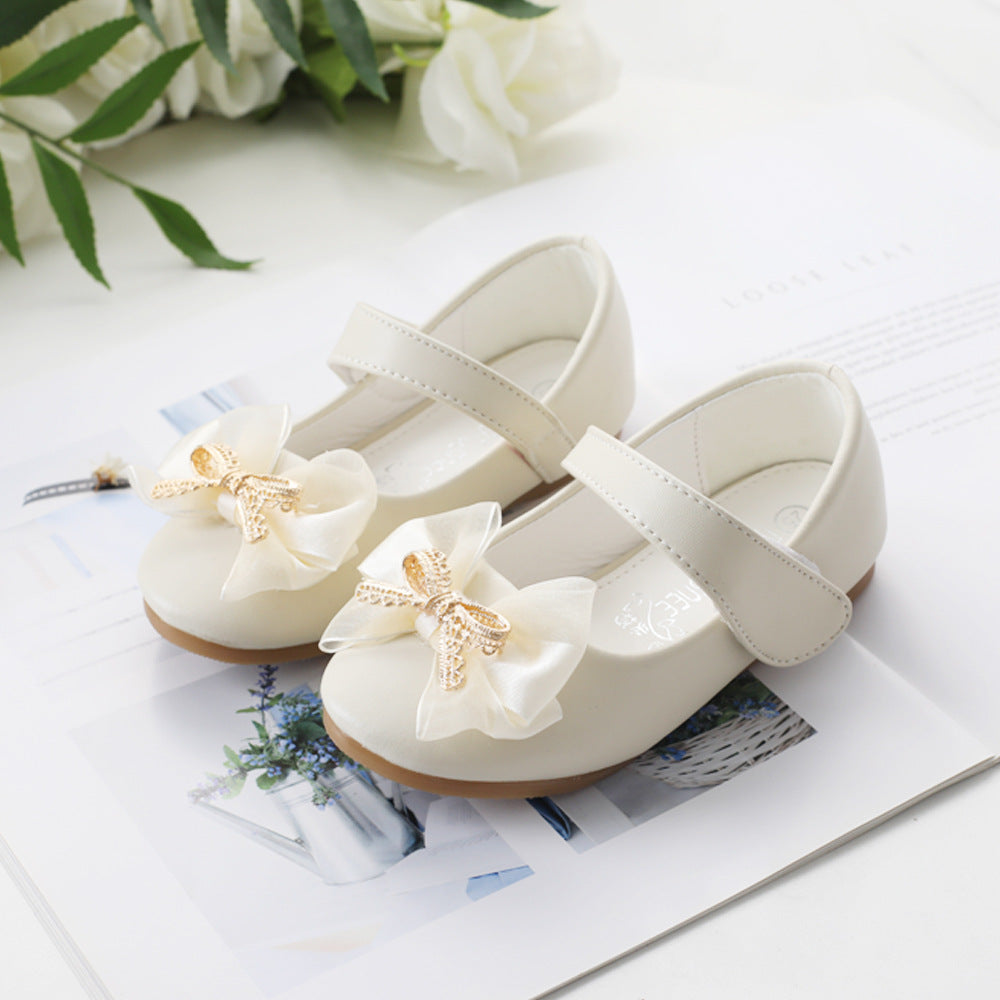 Chaussure de mariée en cuir PU Casual Bowknot