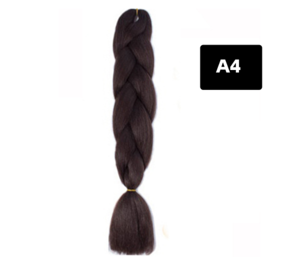 Couleur Big Braid African Chemical Fibre Gradient en soie haute température
