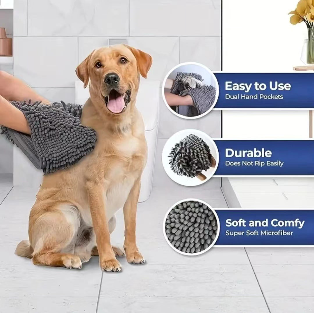 Serviette ultra fine pour chats et animaux de compagnie