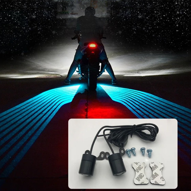 Lampe de projection d'aile de tapis de voiture électrique
