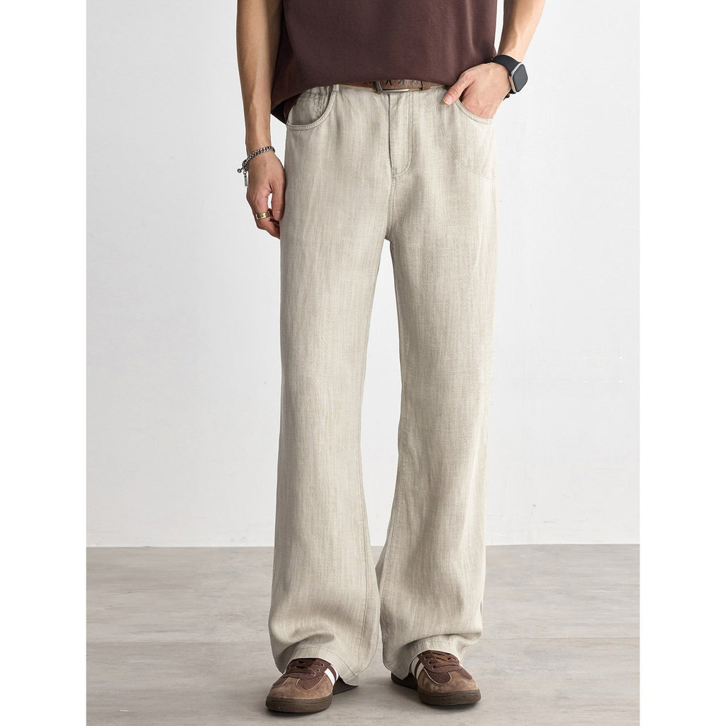 Solo Ride Sky Linge de soie Jambe droite Cool Touch Pantalons respirants