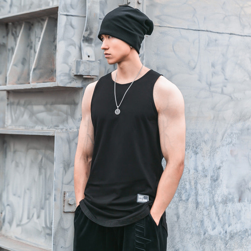 Summer Sports Vest Male Fitness Pure Coton