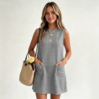 Robe en Plaid d'arrivée d'été