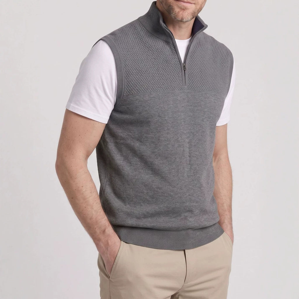 Men's Sleeveless Knitted Cardigan