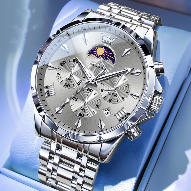 Montre Quartz masculine multifonctionnelle sport et loisirs
