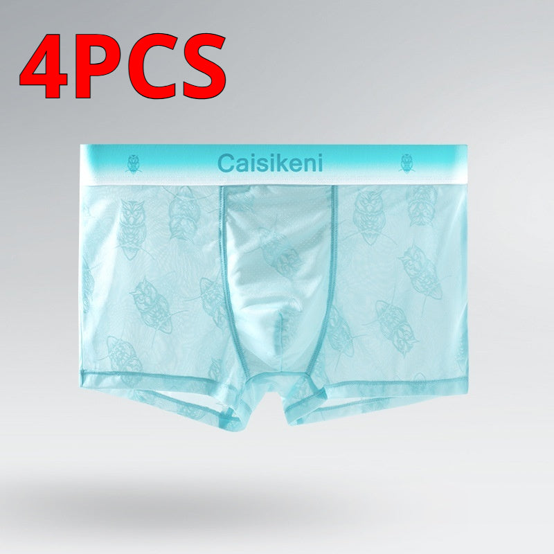 Summer Ice Silk Boxers ultra-mince respirant Mesh