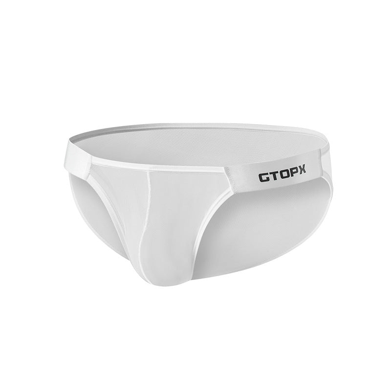 Ceinture pour homme Mince sous-vêtements en soie de glace avec maille pleine sur les deux côtés