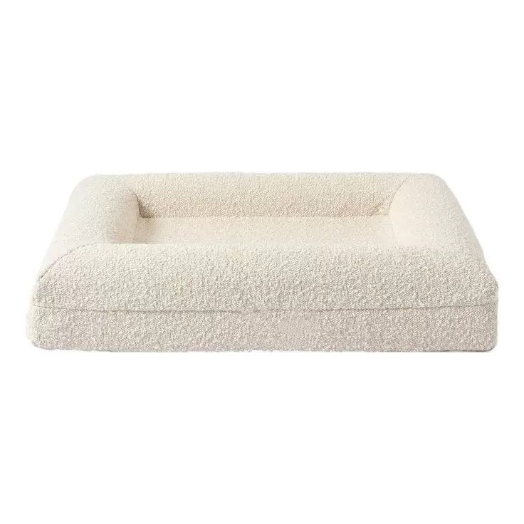 High-end dog bed with waterproof memory foam and removable cover for washing