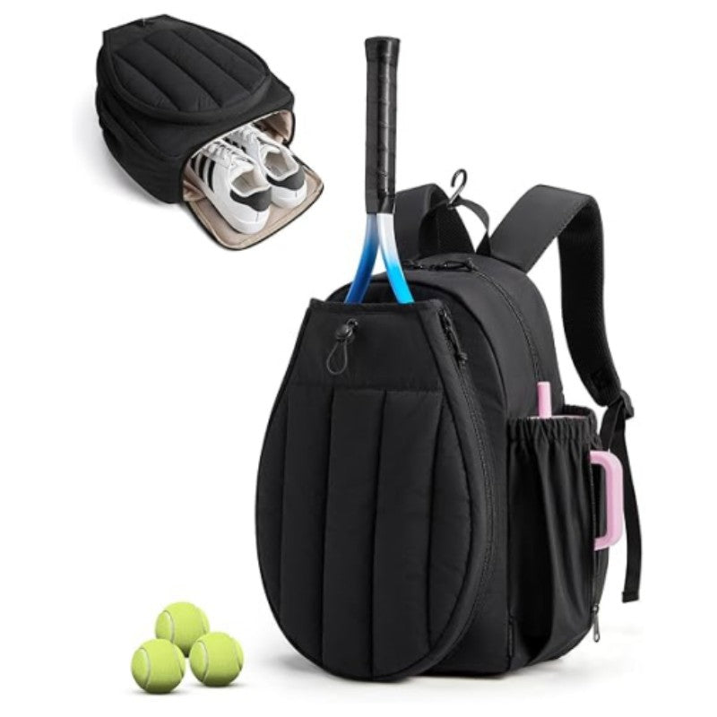 Sac de pickleball Sac de rangement sac à dos étanche et facile à nettoyer avec un compartiment de chaussures