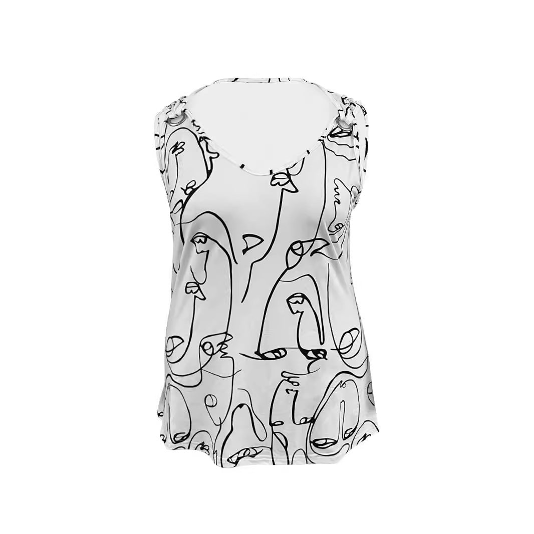 Imprimable Imprimable 3D abstrait Art Tank Top pour les femmes