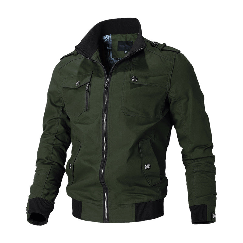 Veste Homme Veste Homme Coréen Casual Homme Stand Collar Printemps et Automne Hommes J