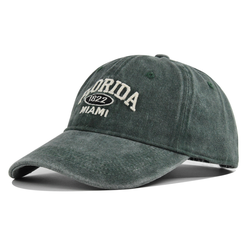 Casquette de baseball brodée versatile rétro