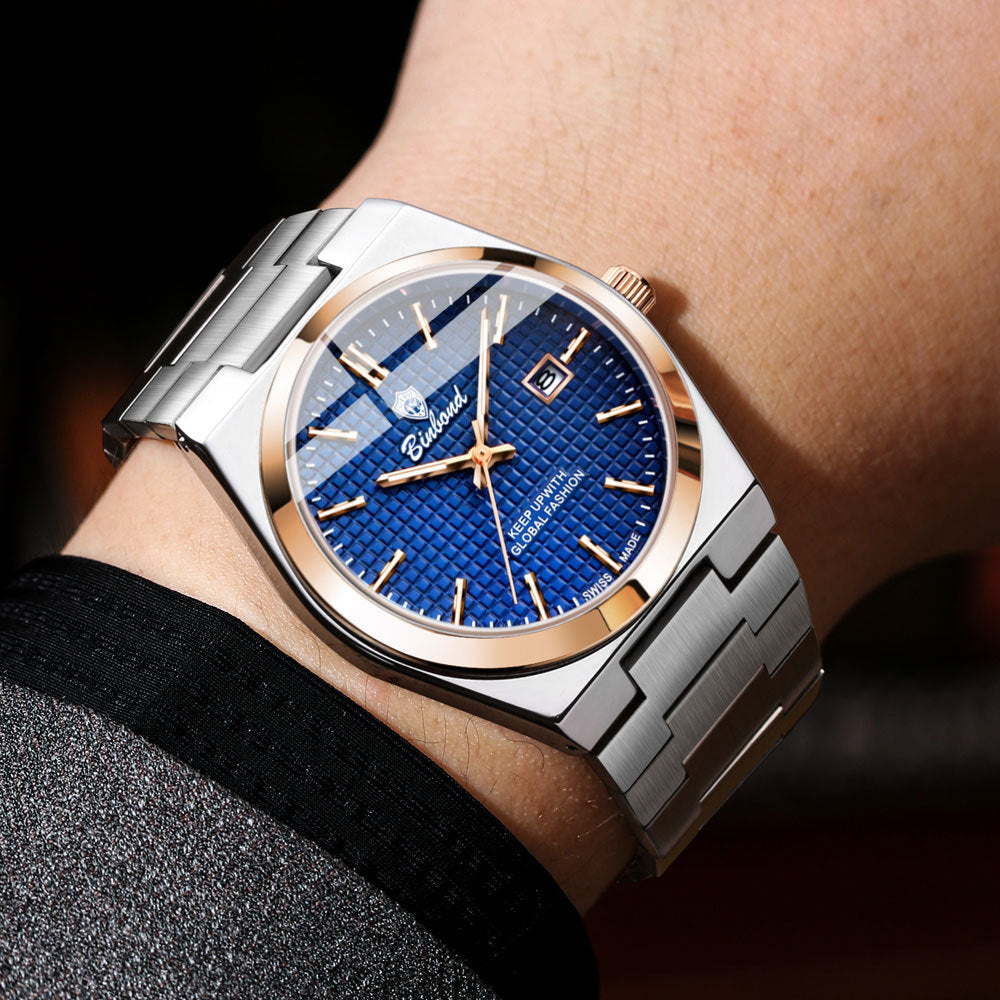 Lumineuse montre de mode tendance imperméable pour hommes