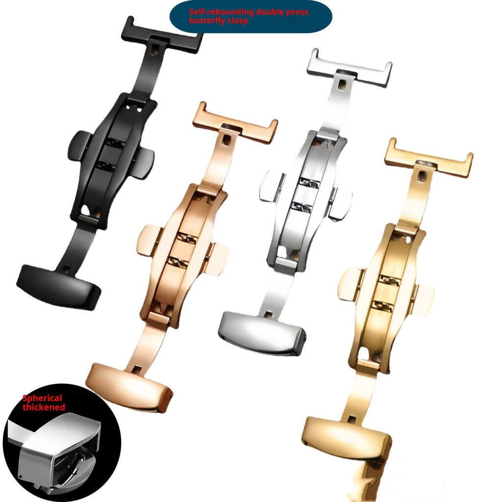 Accessoires de montre Double presse papillon boucle