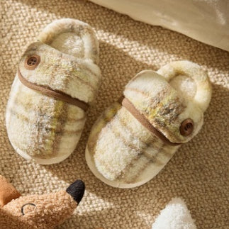 Children's Silent Warm Thick Indoor Fur Shoes
