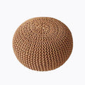 Couvercle de coussin de boule de décoration ottomane simple rond tissé à la main