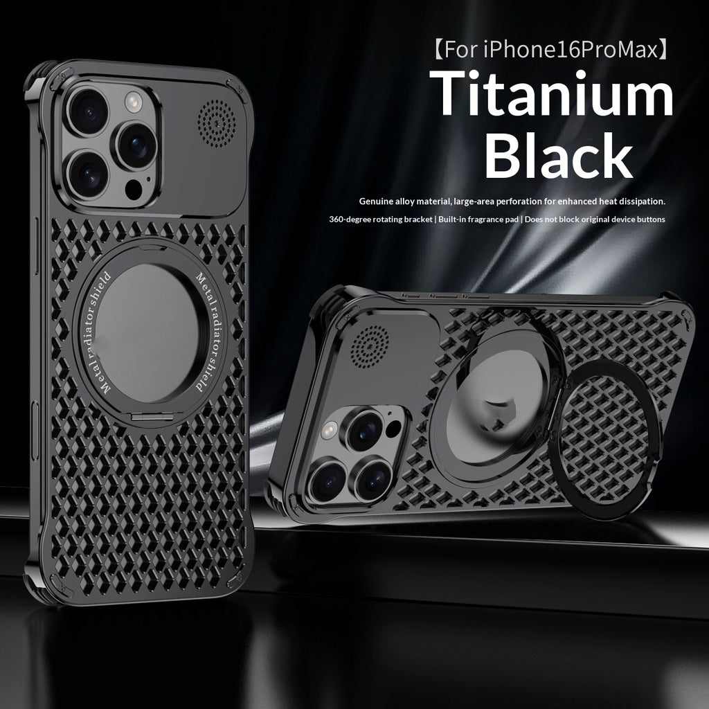 Aluminium support de rotation magnétique Aromathérapie boîtier de téléphone
