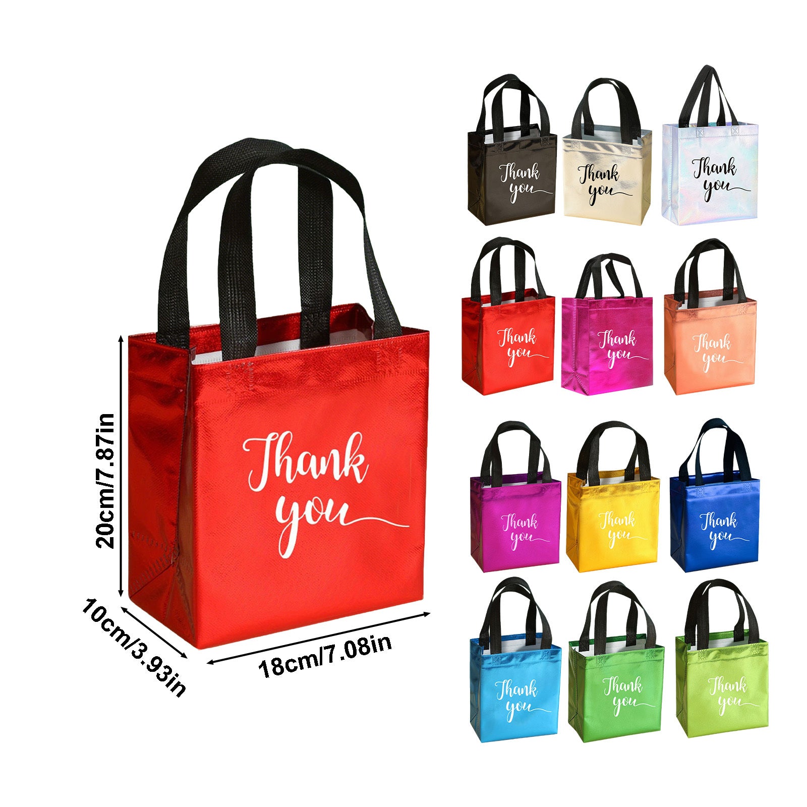 Décorations de fête et accessoires - Sacs cadeaux 24-Pack Merci – Sacs cadeaux de fête en Pl