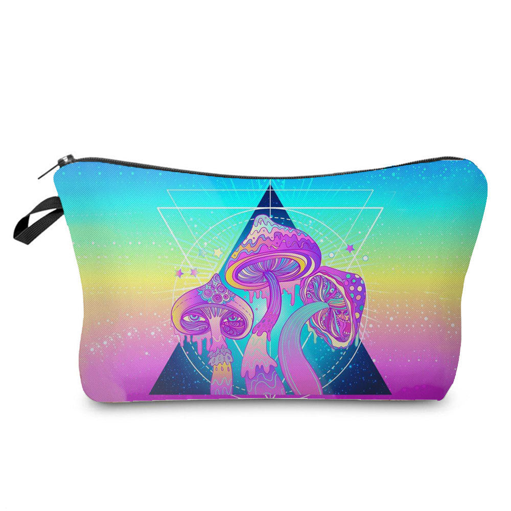 Fantasy Mushroom Pattern Mushroom Printing Sac cosmétique