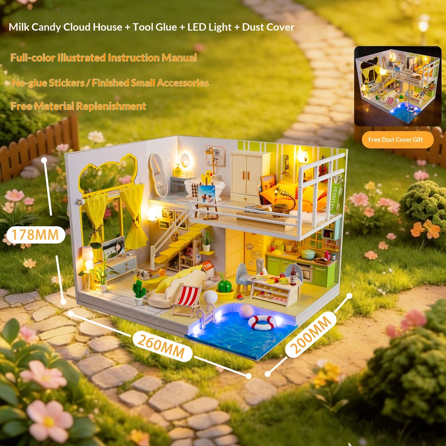 Maison miniature à monter soi-même – scène architecturale