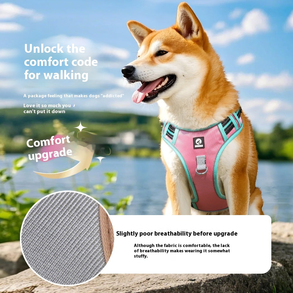 Anti Breaking Loose Big Dog Cost Strap Reflective Medium Large Dog