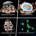 Montre mécanique automatique homme montre Hollow étanche