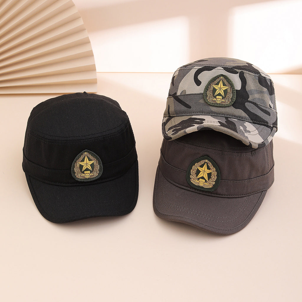 Casquette de baseball plate emblem imprimée par lots de couleur unie