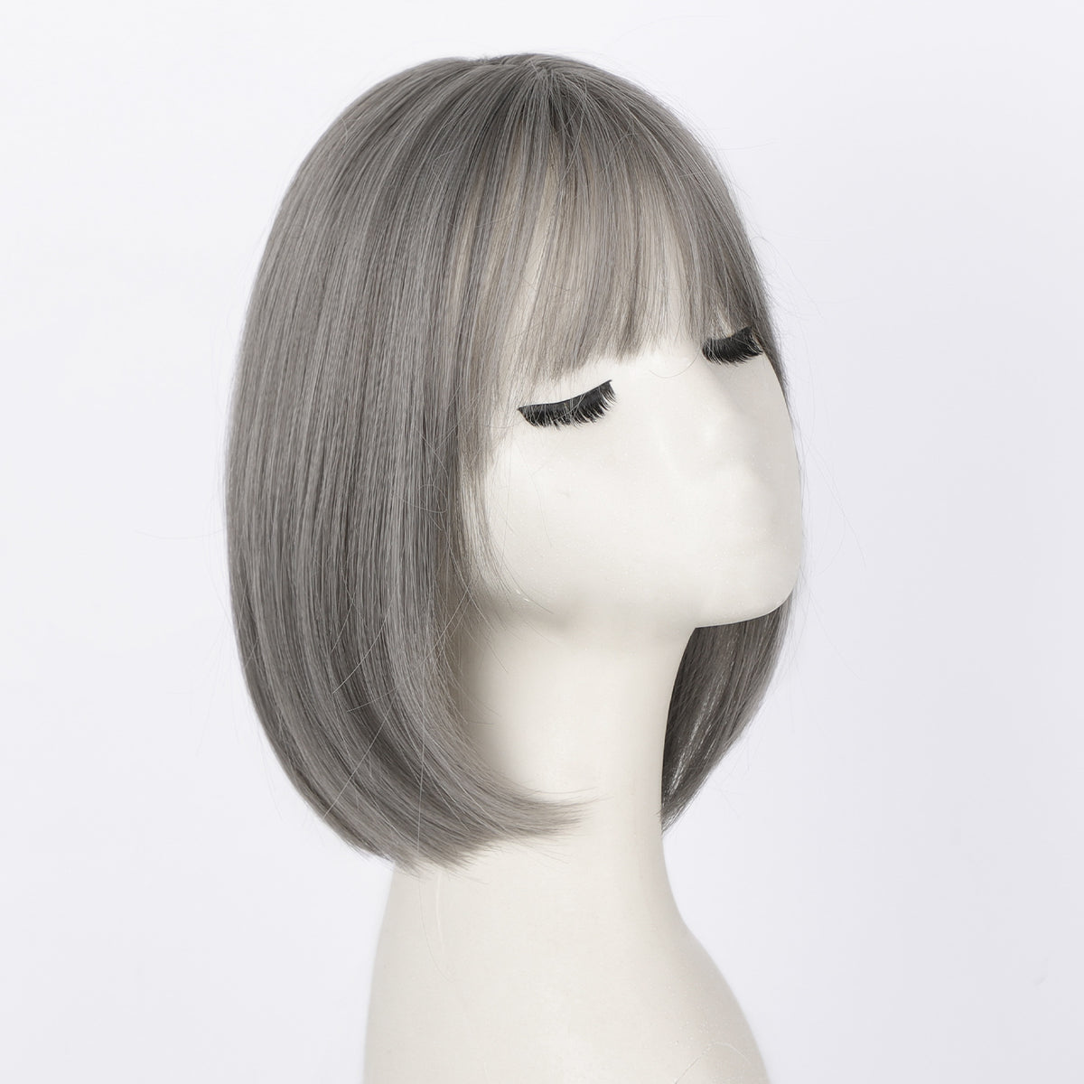 Wig Women's Natural Lightweight Breathable Cover Cheveux Gris Invisibles