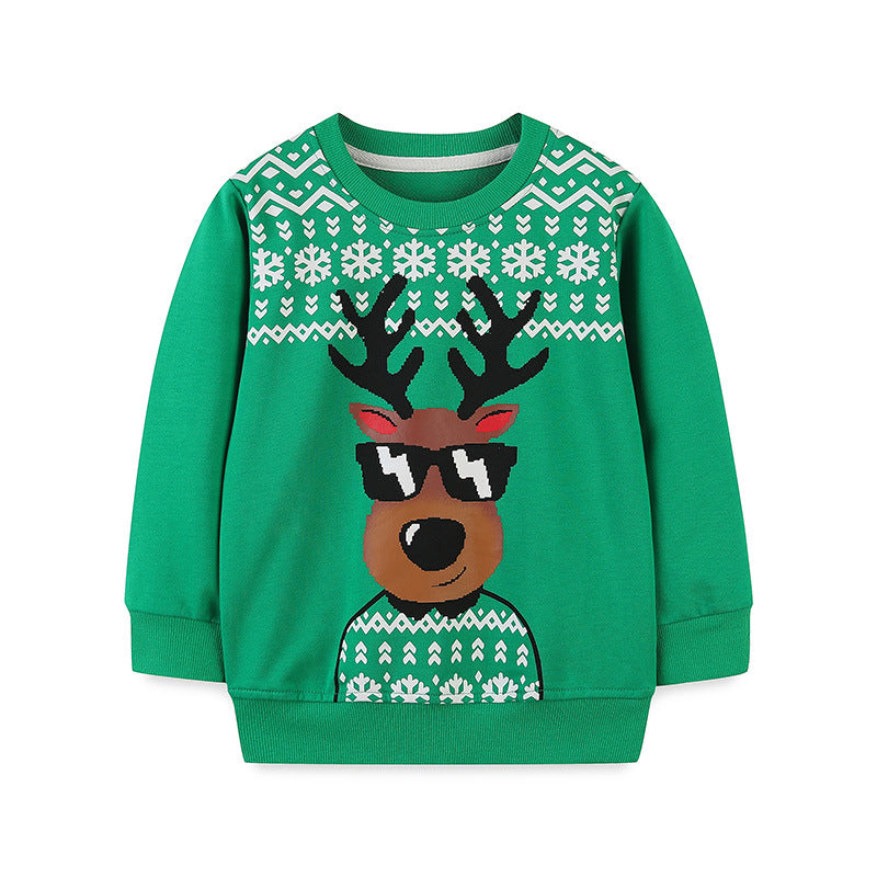 Chemise de Noël pour garçons Manches longues d'automne