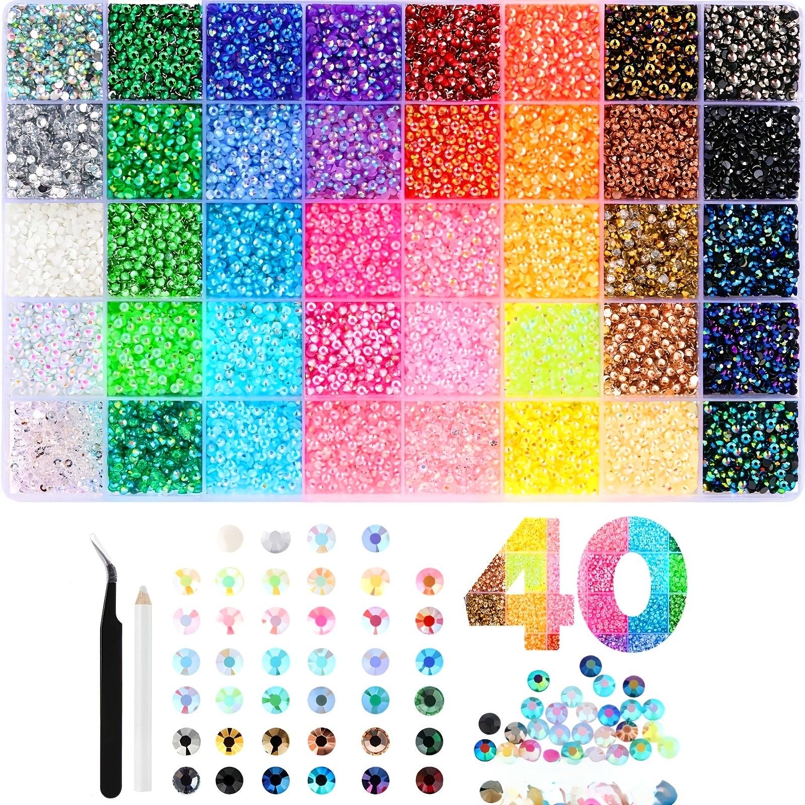 Ensemble de décors de Strass de résine Jelly