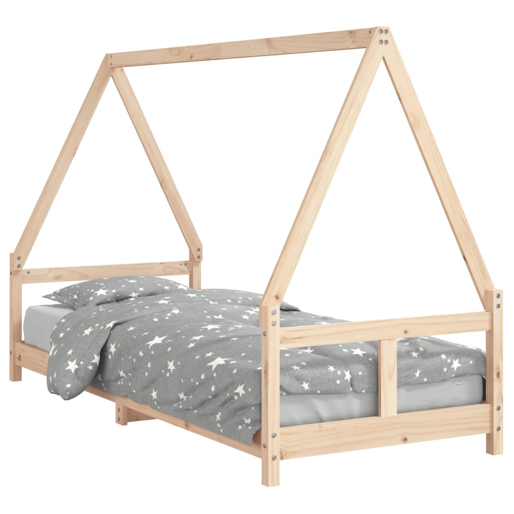 Lit pour enfants Bois de pin massif Lit pour enfants Bois de pin massif