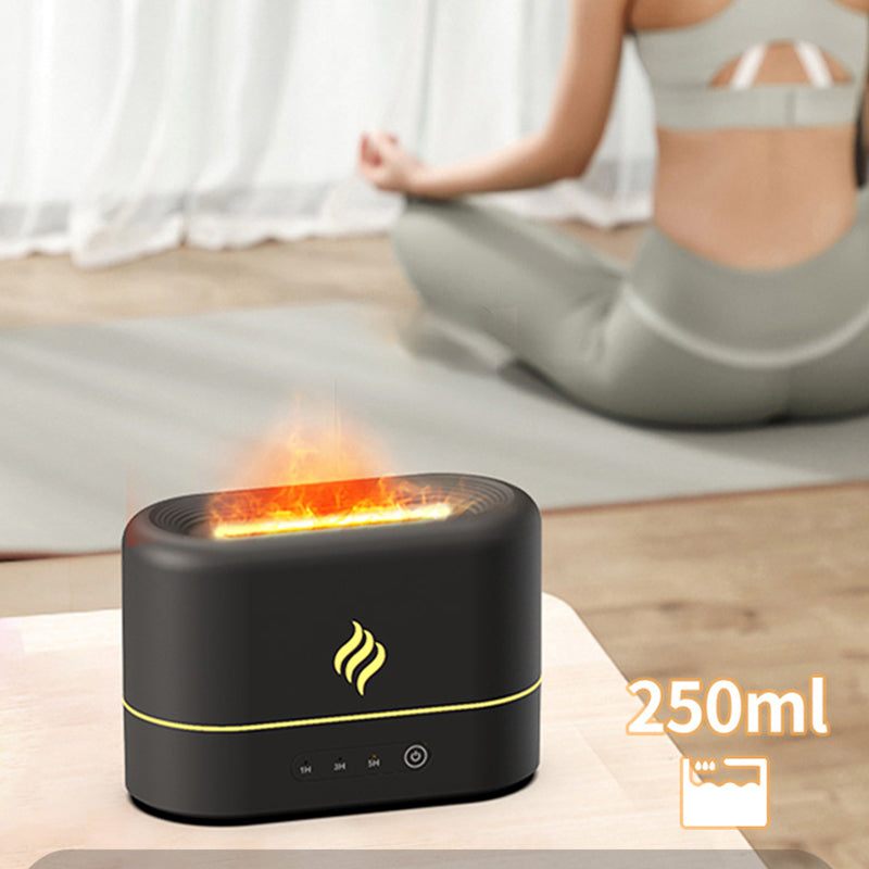 Sept couleurs d'élargisseur de flamme simulé