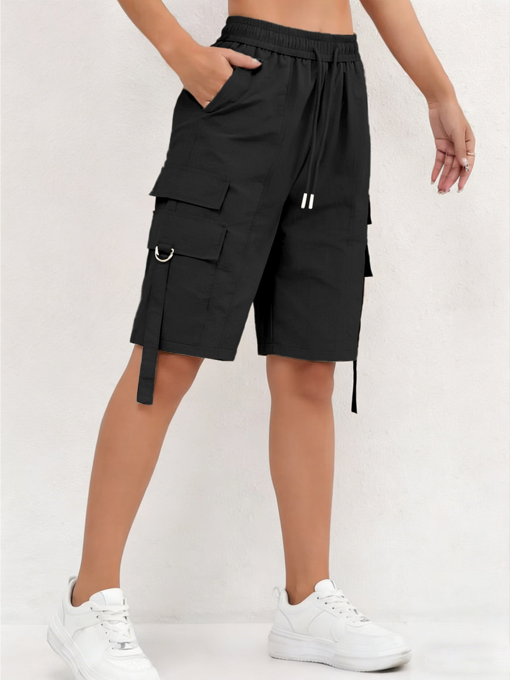 Femmes Trendy Quick Cargo Short Casual Outdoor Bermuda Pantalon à cinq points