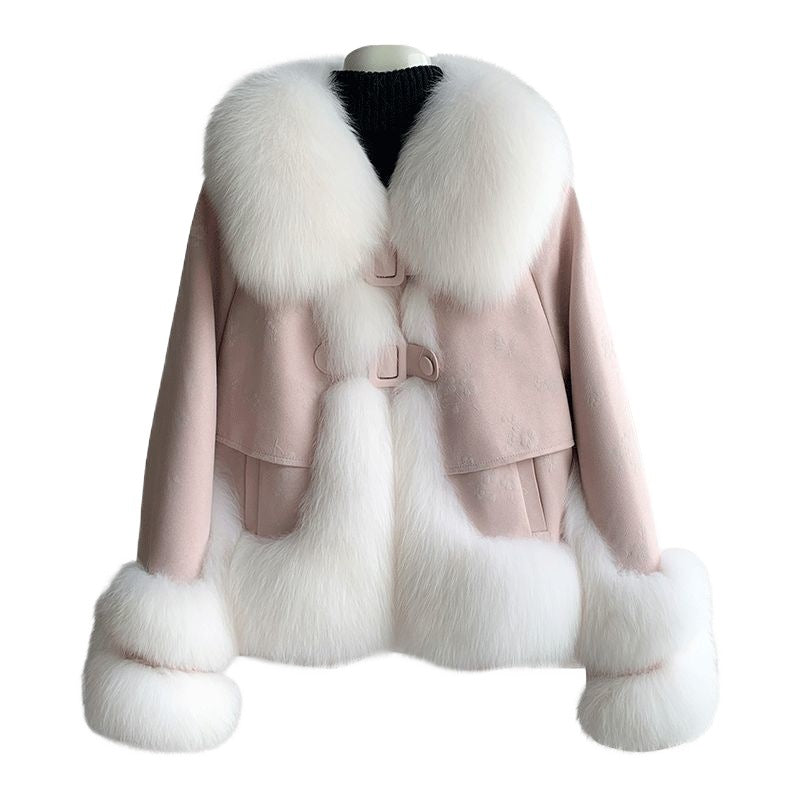 Short hiver épaissé chaud mode Jacket femmes