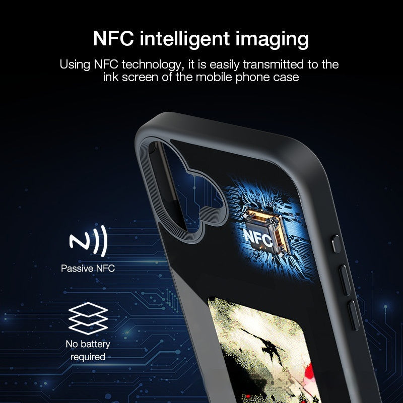 Bricolage écran quatre couleurs Ai E-ink NFC Projection écran téléphone boîtier verre