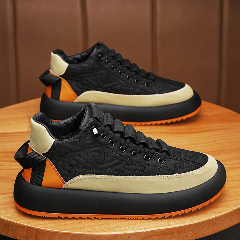 Hommes Fashionable et polyvalent en cuir Sports Casual Board Chaussures