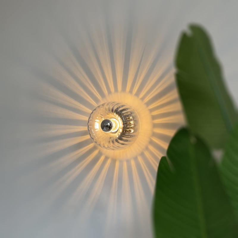Lampe murale d'art décoratif en verre à LED moderne et moderne
