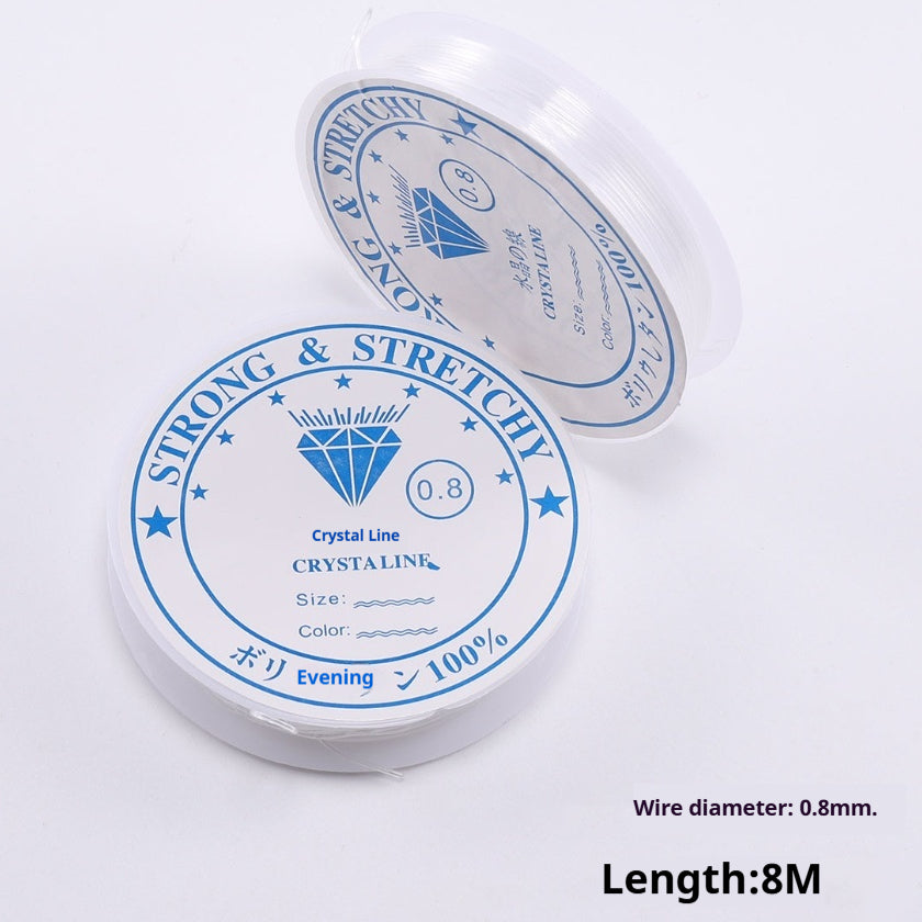 Ligne transparente de pêche en cristal blanc Ligne élastique