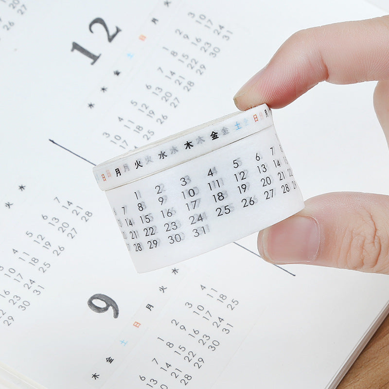 Sticker de compte à main numérique Gestion du temps Mois Semaine