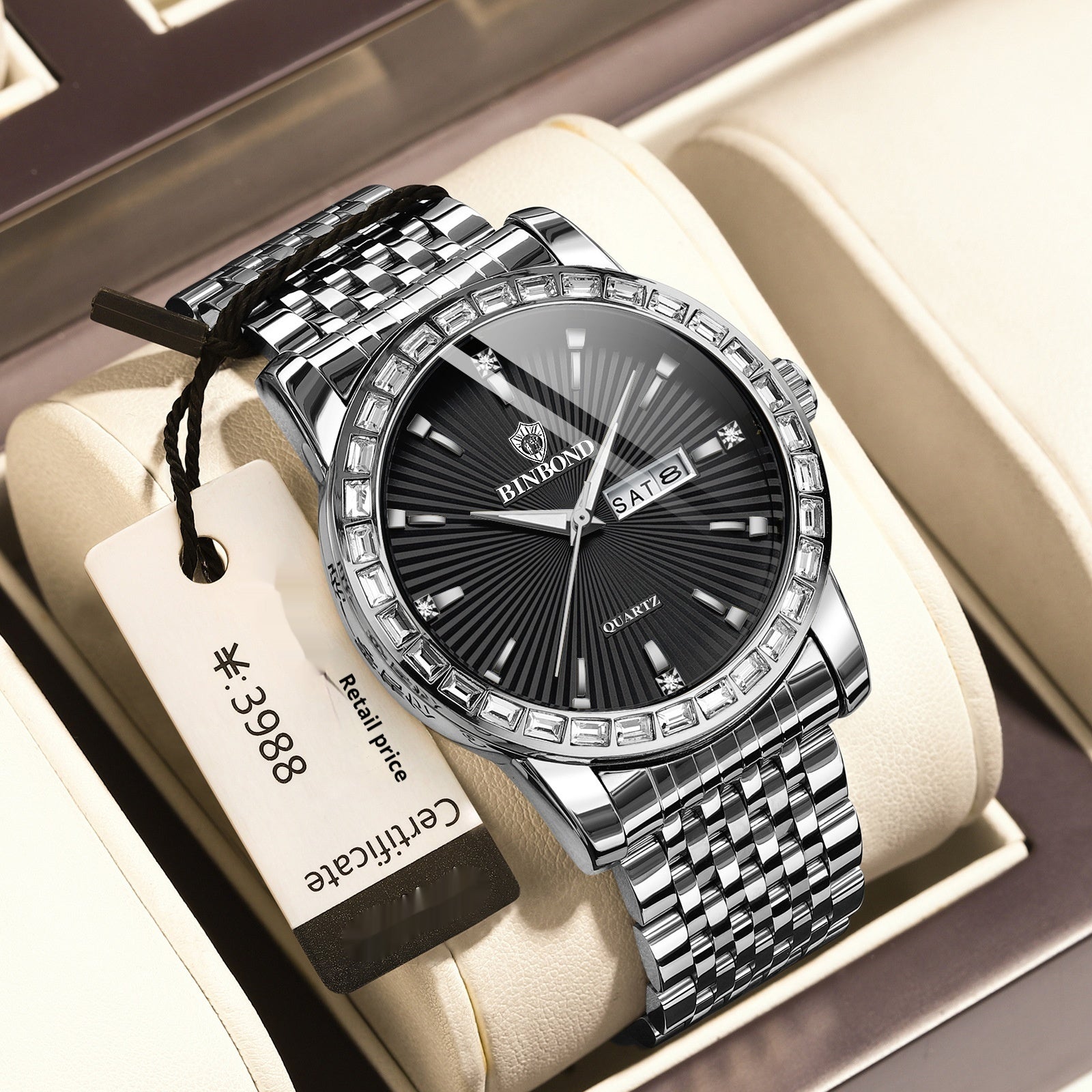 Montre pour hommes d'affaires de loisirs
