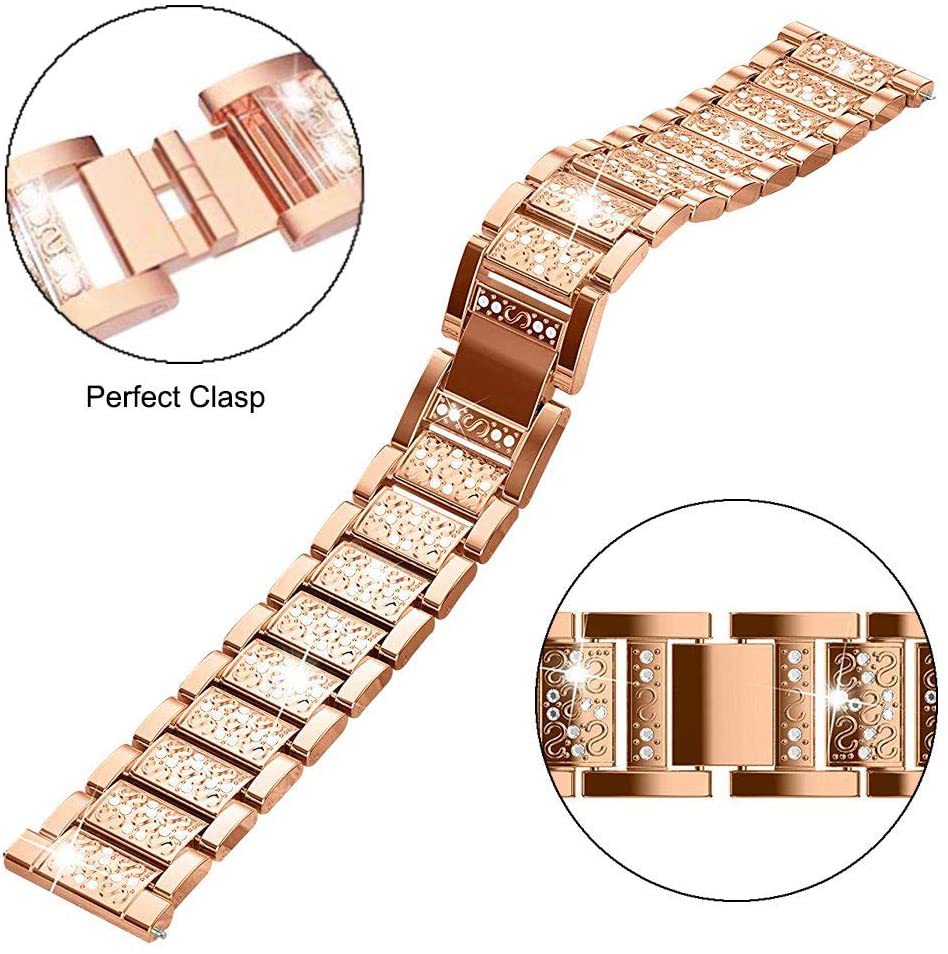 Montre trois perles Bracelet chaîne diamant massif