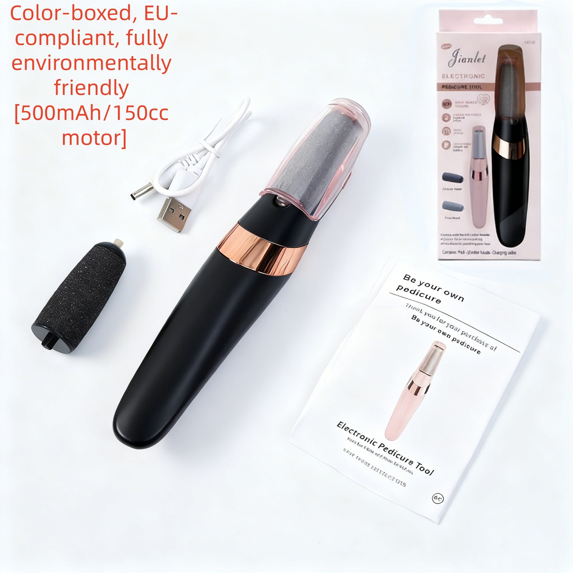 Callus et Dead Skin Remover Foot Scrubber Mini Fichier de pied électrique rechargeable