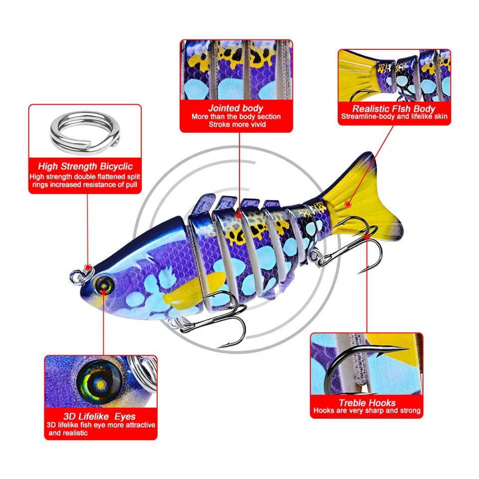Lure de poisson Bait en plastique Bait dur Lure Superbe