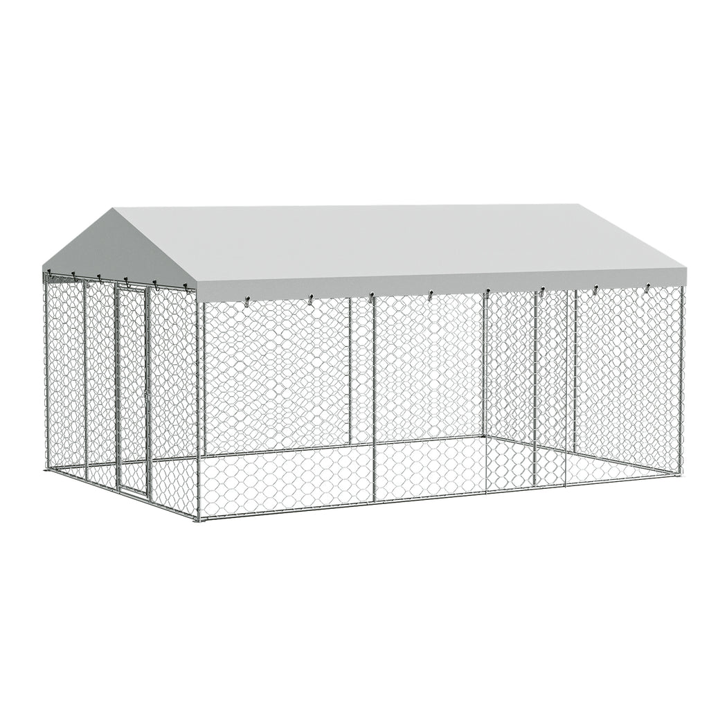 15x10 FT Grand Kennel de chien extérieur avec Canopy