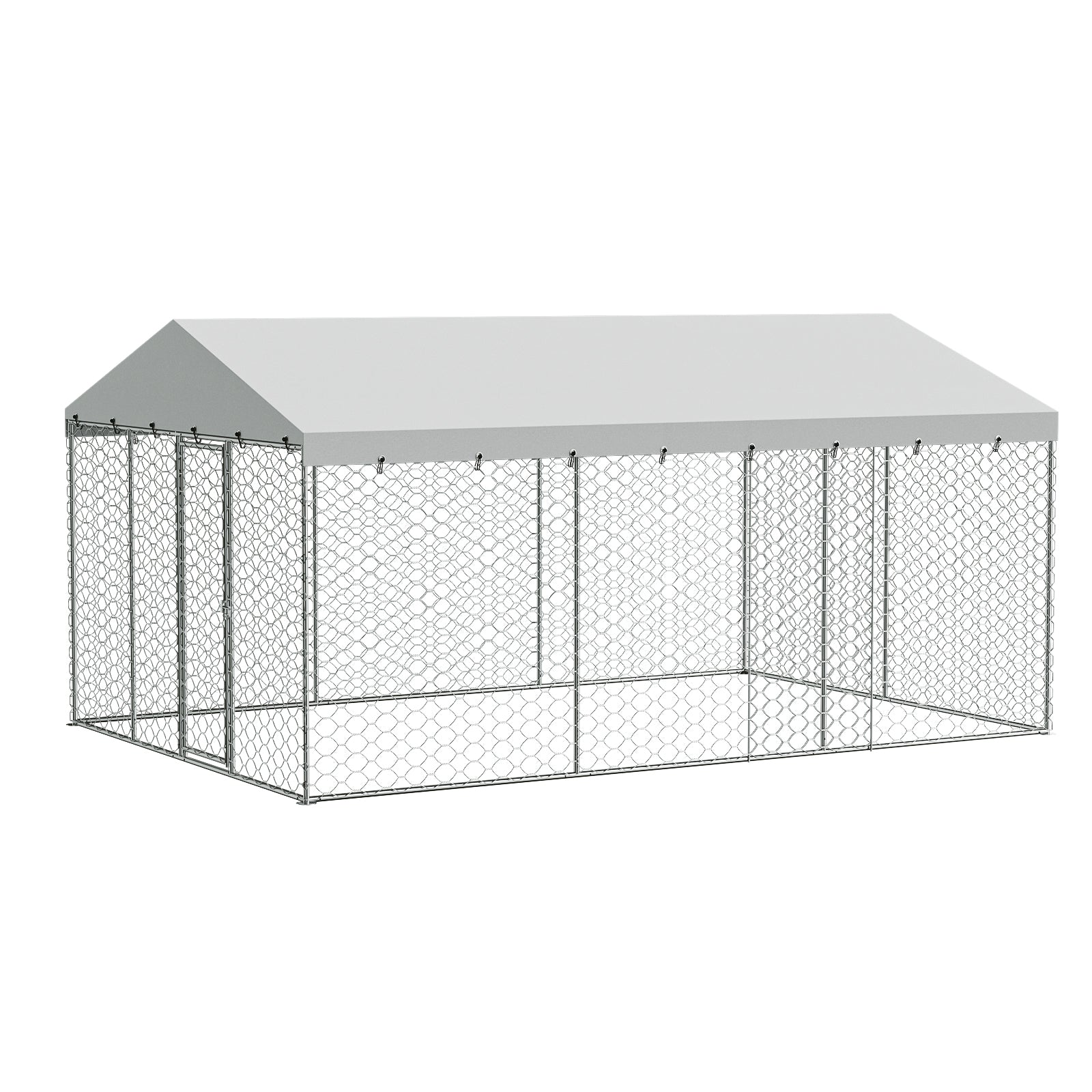 15x10 FT Grand Kennel de chien extérieur avec Canopy